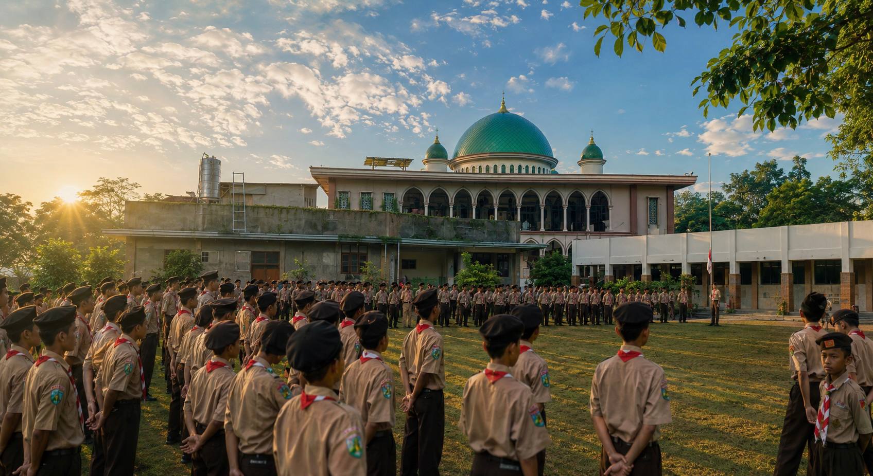 Tempa Jiwa Pandu Islami, Nusa Scout Camp Jadi Kawah Candradimuka Santri Nurus Salam Lodoyo di Masa Fatroh | Nusalodoyo