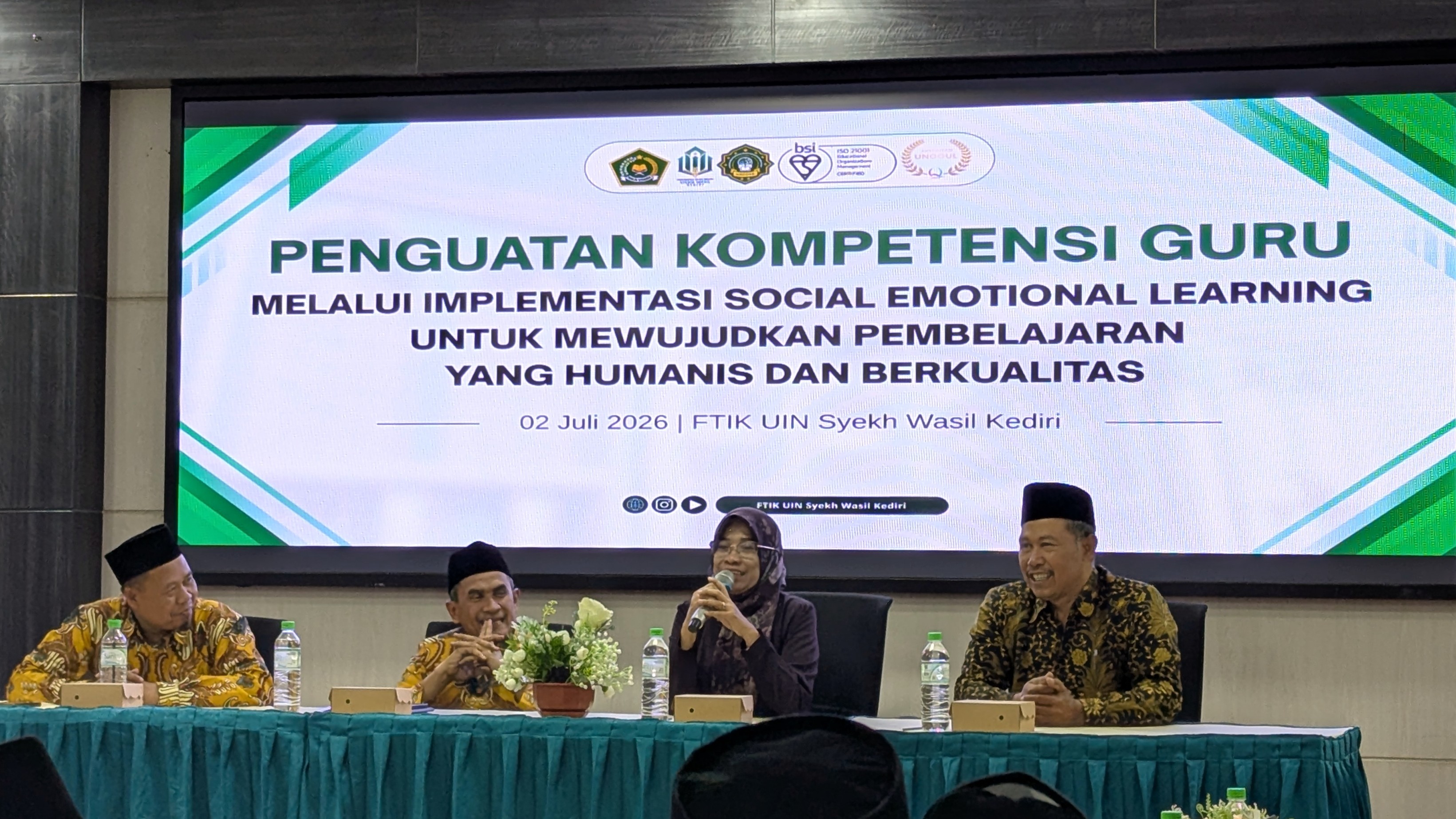 Tingkatkan Kualitas Pendidikan Humanis, Ratusan Guru Ponpes Nurus Salam Lodoyo Digembleng Pendekatan Sosial Emosional di UIN Syekh Wasil Kediri | Nusalodoyo
