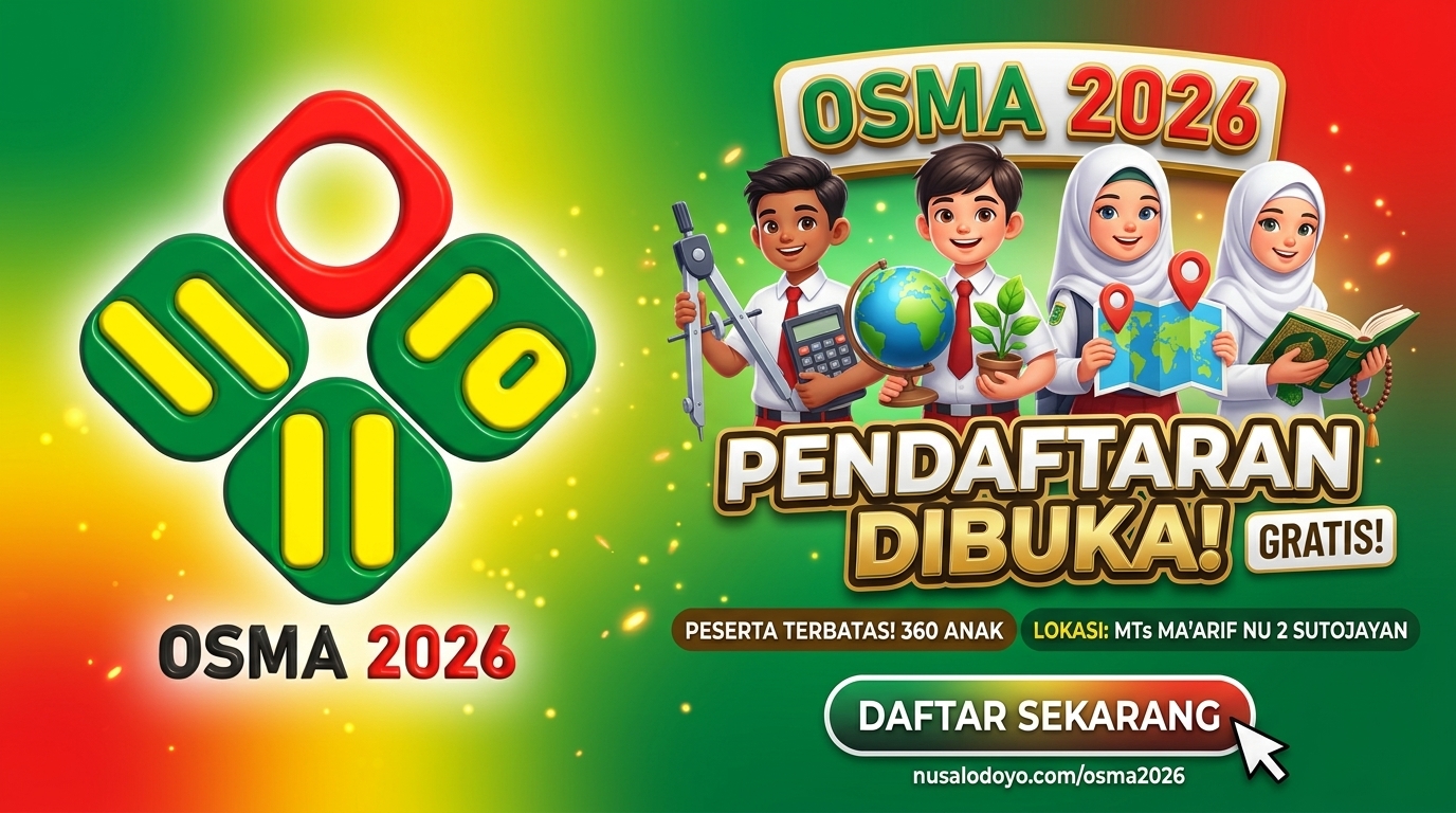 MTs Ma'arif NU 2 Sutojayan Gelar OSMA 2026: Wadah Prestasi Pelajar SD/MI Blitar dan sekitarnya | Nusalodoyo